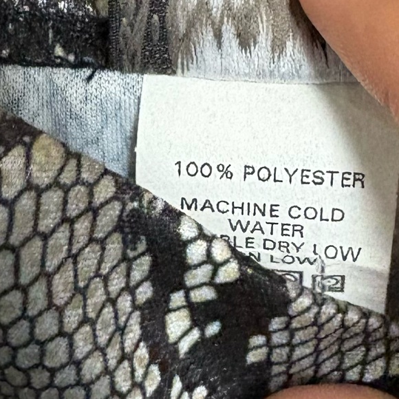 Vamp‎ Gray And Black Snakeskin Pattern Dress Size Small - Picture 6 of 6